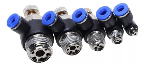 Válvula Reguladora De Flujo 1/4 X 8mm Sl8-02a 2 Pz Para