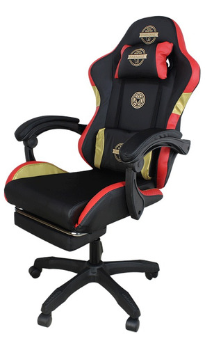 Silla De Escritorio Gamer Urban Design Con Apoya Pies Negra