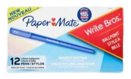 Imagen 3 de 4 de Boligrafos Azul O Negro Caja De 12pzas Paper Mate