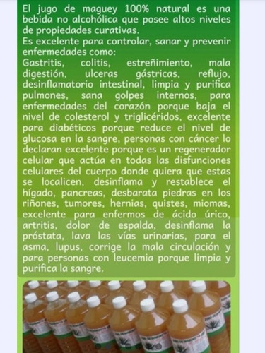 Imagen 3 de 3 de 10 Botellas De Jugo De Maguey, Ocotlán, Jalisco