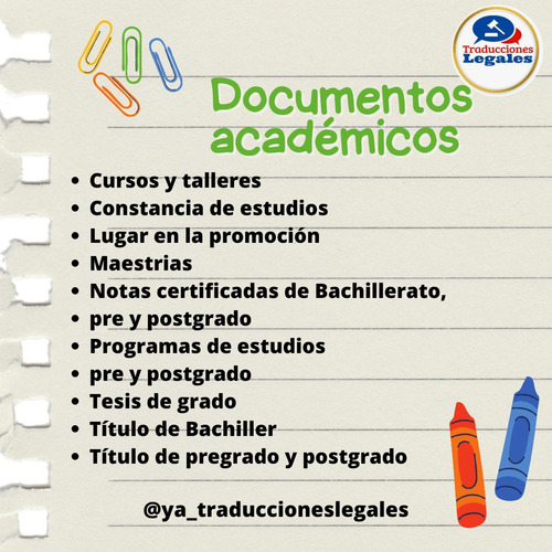 Imagen 2 de 5 de Ya Traducciones Legales - Intérprete Público Certificada