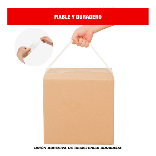 Cinta Embalaje 100 Yardas X24 Adhesivo Resistente Multiusos