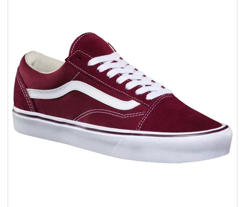 tenis vans vermelho escuro