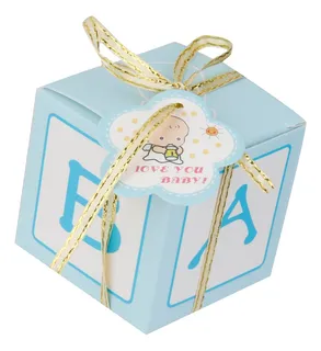 Caja De Embalaje De Dulces De Regalos Azul