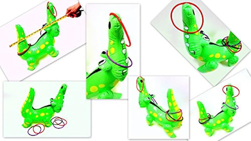 Inflatable Alligator Ring Toss Game, 22  Inches