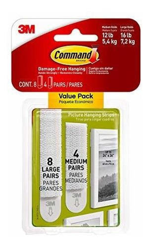 Command Picture Hanging Strips Variety Value Pack, 4-medium 