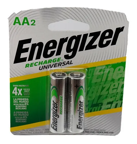 pila recargable aa energizer 2000mah x unid - MAURI COMPUTACIÓN