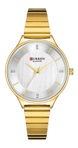Reloj analógico Curren C9041l para mujer - dorado