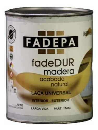 Laca Universal Maderas Brillante 1 Lt Fadepa