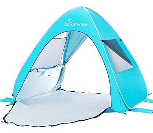 Wolfwise Upf 50 Easy Pop Up Beach Tent Sun Refugio Instant .