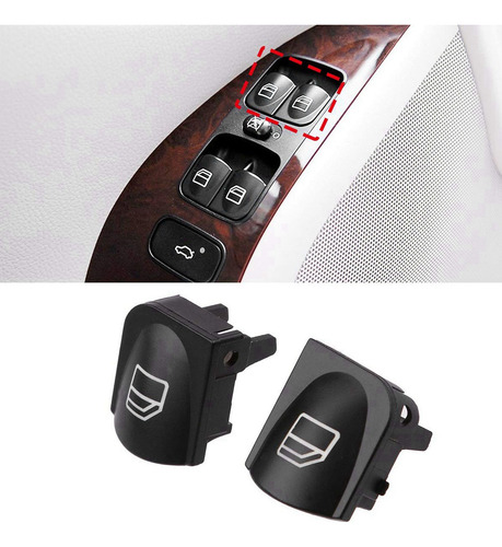 12 Fundas Para Botones De Interruptor De Ventana Para W203 W