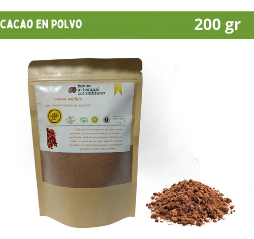 Cacao En Polvo Orgánico - g a $74