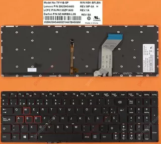 Teclado Laptop Lenovo Ideapad Y700 Y700-15isk Y700-17 15isk