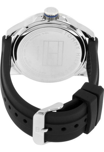 Reloj Para Hombre Tommy Hilfiger Original color Negro 1791072 Diametro 48 mm