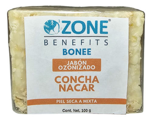 Bonee - Jabón Artesanal Ozonizado De Concha Nacar - 100 G