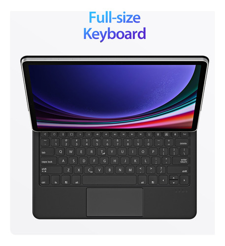 Teclado Magnético Para Galaxy Tab S7 Fe/ S7 Plus/ S8 Plus