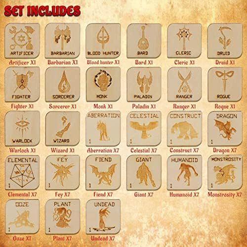 Juego De Mesa D&d Tokens Fantasy Rpg Hero And Monster Token