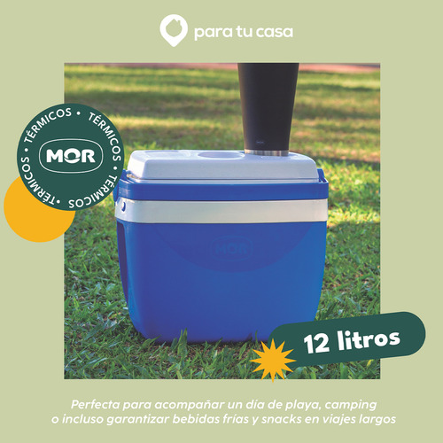 Imagen 8 de 10 de Conservadora Heladerita Portátil Playa Camping 12 L Mor Ct