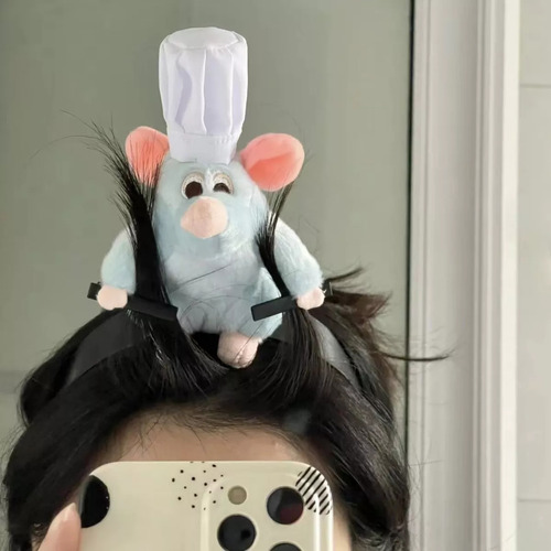 Diademas Ratatouille + Capibara, Tarjetas Para El Pelo
