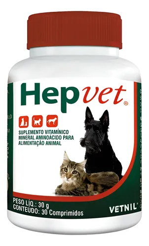Suplemento Vetnil Hepvet Comprimido - 30gr