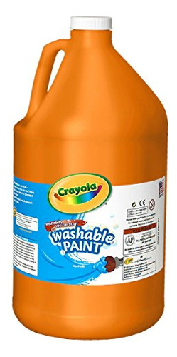 Pintura Lavable Crayola, Pintura Naranja, Material Escolar (
