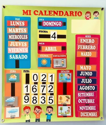 Calendario Imantado Agenda Visual Tea P/ Casa Escuela Consul