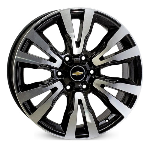 4 Rodas Kr R79 Modelo S10 Ltz / Aro 16x7 / (6x139) Et33 Cor Preta Diamantada