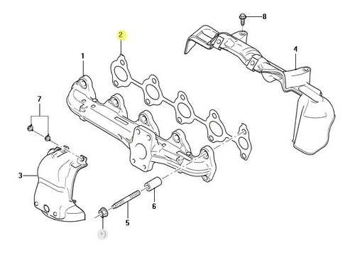 Junta De Multiple De Escape Ford Fiesta Max One Tdci Diesel