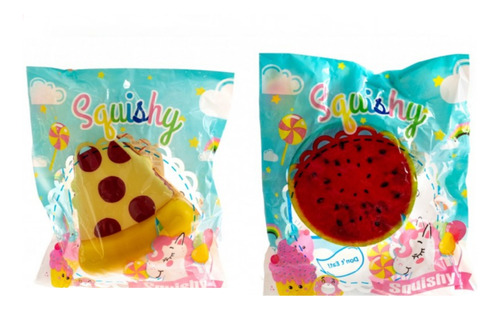 Super Promo 1 Squishy Fruta + 1 Squishy Comida