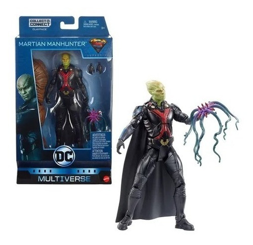 Mattel Figura Martian Manhunter Dc Detective Marciano Super
