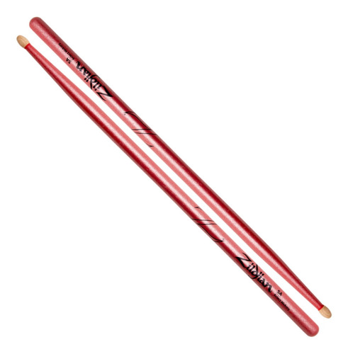 Baqueta Zildjian 5a Chroma Pink Hickory Ponta De Madeira