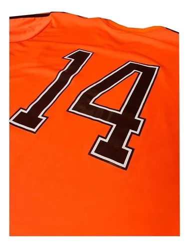 Camiseta Holanda Titular Retro 1974 Johan Cruyff #14- Adulto