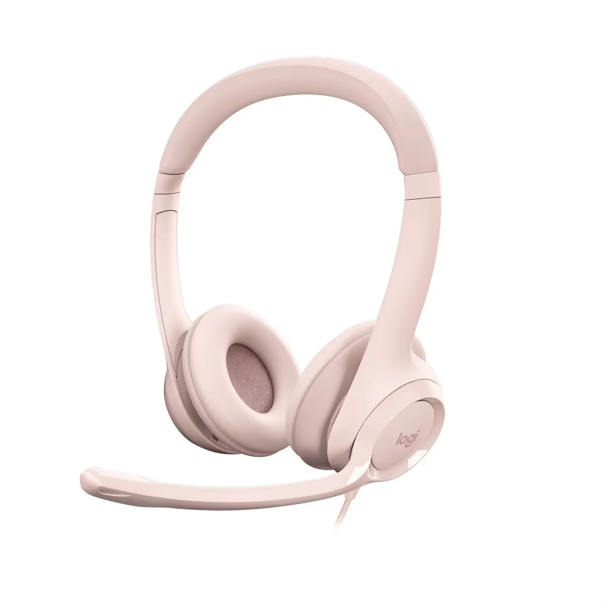 Logitech H390, Diadema Usb, Mic Sin Ruido Y Controles, Rose