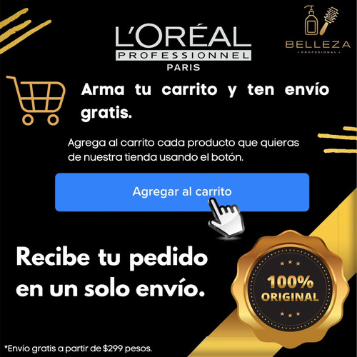 Shampoo Loreal Absolut Repair Molecular Cabello Dañado 500ml
