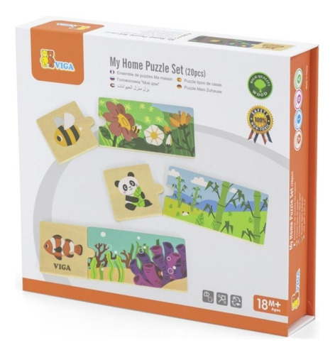 Puzzle  Animales 20 Pcs Para Niños - Viga