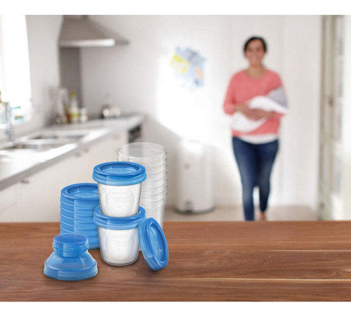 Imagen 2 de 3 de Vasos De Recolección De Leche Materna (10 Uni) Philips Avent