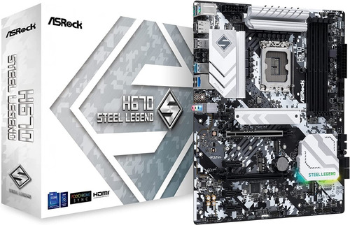 Motherboard Asrock H670 Steel Legend/intel 12/lga 1700/ddr4