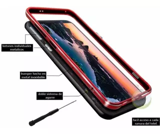 Protector Bumper Galaxy S8 S8 Plus Metal Genuino Anti Golpes