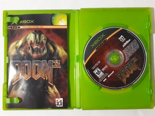 Doom 3 Para Xbox Clasico Juego Completo Primera Generacion