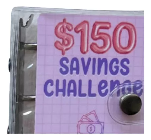 Carpeta De Desafíos De Ahorro, Organizador De Dinero 150