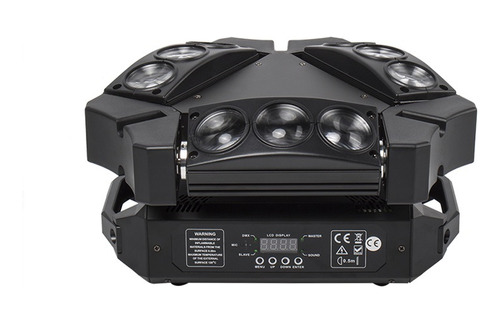 Cabezal Móvil Rgbw Mini Luz Rgbw Dmx512 Led Spider, 8 Unidad