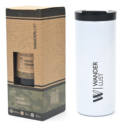 Vaso Termico Acero 510ml Wanderlust Ideal Para Cafe Desayuno