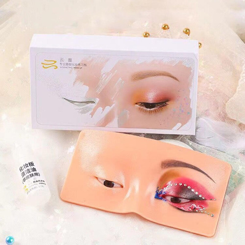 Tablero De Práctica De Silicona, Modelo De Cara, Maquillaje