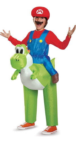 Disguise Disfraz Niño Mario Bros Riding Yoshi Dinosaurio