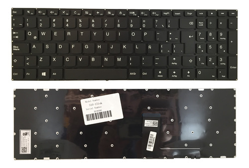  Teclado P/ Lenovo Ideapad 310-15isk V310-15isk 310-15ab  