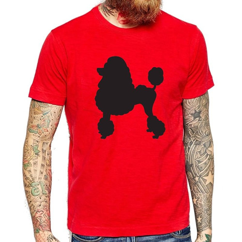 Remera De Hombre Perro Caniche Poodle Dog M3 Mascota