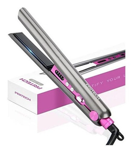 Pritech 2-in-1 Hair Straightener Plancha, Alisador Y Rizado