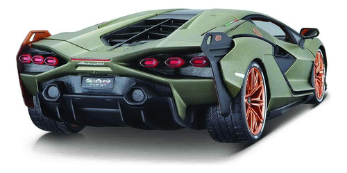 Lamborghini Bburago, Plástico, 1: 18 Sián Fkp37 - Verde