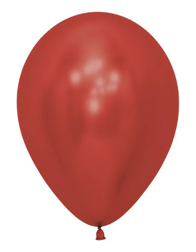 Globo Sempertex R-12 Reflex (cromado) Cristal Rojo X 50
