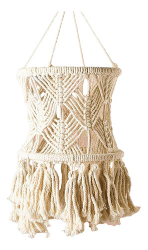 Macrame Lamp Shade Bohemian Hanging Light Cover Estilo B